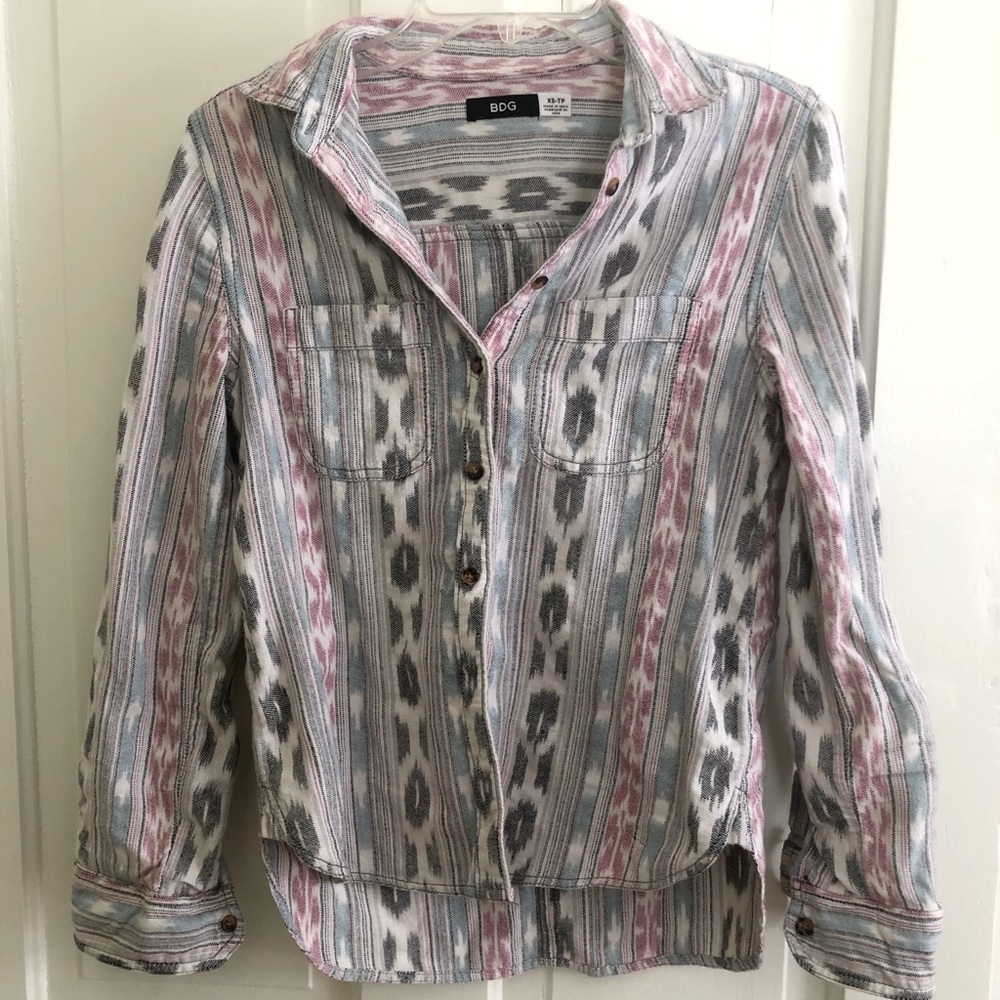 Urban Outfitters patterned collared shirt